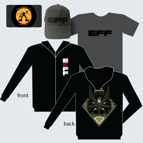Guardian Combo: Hooded Sweatshirt, Fuzzy Monogram Shirt, EFF Hat & Metal Member Card