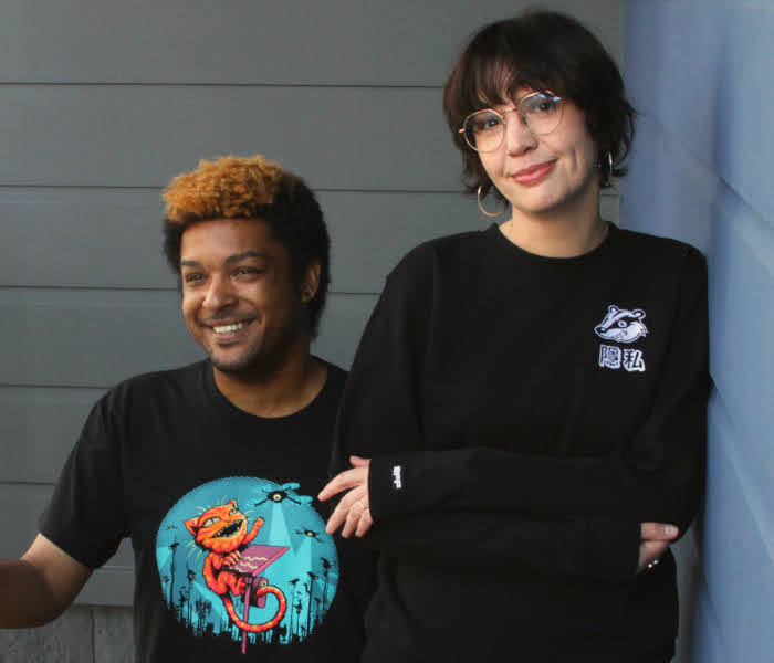 DUO: Claw Back T-Shirt & Privacy Badger Crewneck