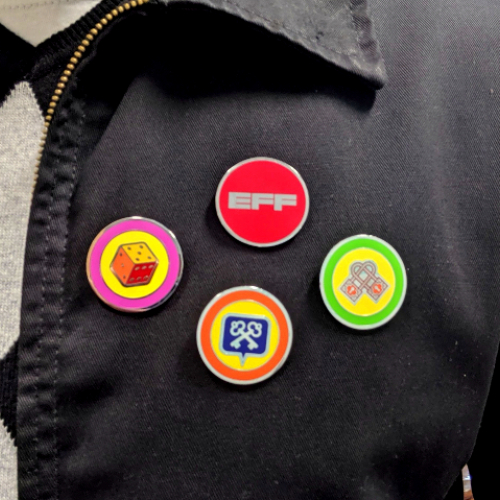 SecurityThemed Enamel Pins Electronic Frontier Foundation