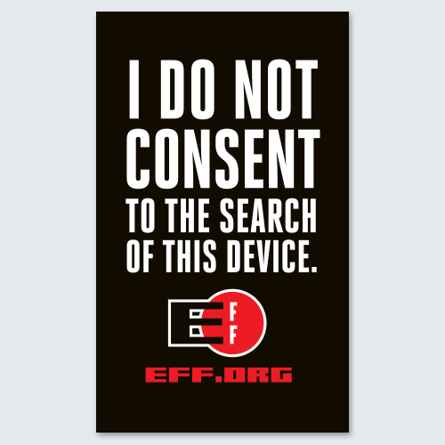 i do not consent